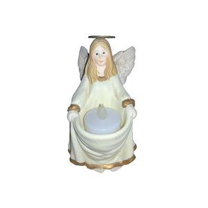 Ceramic Angel Candle Holder— 5.5 inches